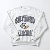 GEORGE WASHINGTON REVOLUTIONARIES BIG PLAY ENERGY EMBOSSED STAR CREWNECK