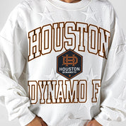 HOUSTON DYNAMO BIG PLAY ENERGY EMBOSSED STAR CREWNECK