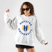 HOFSTRA PRIDE BIG PLAY ENERGY EMBOSSED STAR CREWNECK