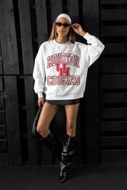 HOUSTON COUGARS BIG PLAY ENERGY EMBOSSED STAR CREWNECK