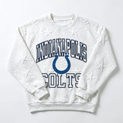 INDIANAPOLIS COLTS BIG PLAY ENERGY EMBOSSED STAR CREWNECK