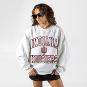 INDIANA HOOSIERS BIG PLAY ENERGY EMBOSSED STAR CREWNECK
