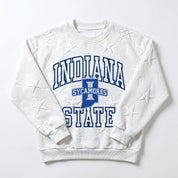 INDIANA STATE SYCAMORES BIG PLAY ENERGY EMBOSSED STAR CREWNECK