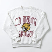 IU INDIANAPOLIS JAGUARS BIG PLAY ENERGY EMBOSSED STAR CREWNECK