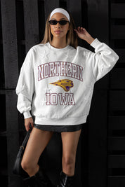 NORTHERN IOWA PANTHERS BIG PLAY ENERGY EMBOSSED STAR CREWNECK