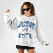 JACKSON STATE TIGERS BIG PLAY ENERGY EMBOSSED STAR CREWNECK