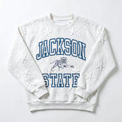 JACKSON STATE TIGERS BIG PLAY ENERGY EMBOSSED STAR CREWNECK