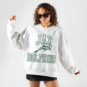 JACKSONVILLE DOLPHINS BIG PLAY ENERGY EMBOSSED STAR CREWNECK
