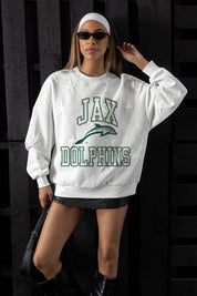 JACKSONVILLE DOLPHINS BIG PLAY ENERGY EMBOSSED STAR CREWNECK