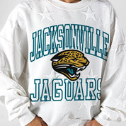 JACKSONVILLE JAGUARS BIG PLAY ENERGY EMBOSSED STAR CREWNECK