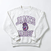 JAMES MADISON DUKES BIG PLAY ENERGY EMBOSSED STAR CREWNECK