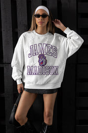 JAMES MADISON DUKES BIG PLAY ENERGY EMBOSSED STAR CREWNECK