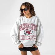 KANSAS CITY CHIEFS BIG PLAY ENERGY EMBOSSED STAR CREWNECK