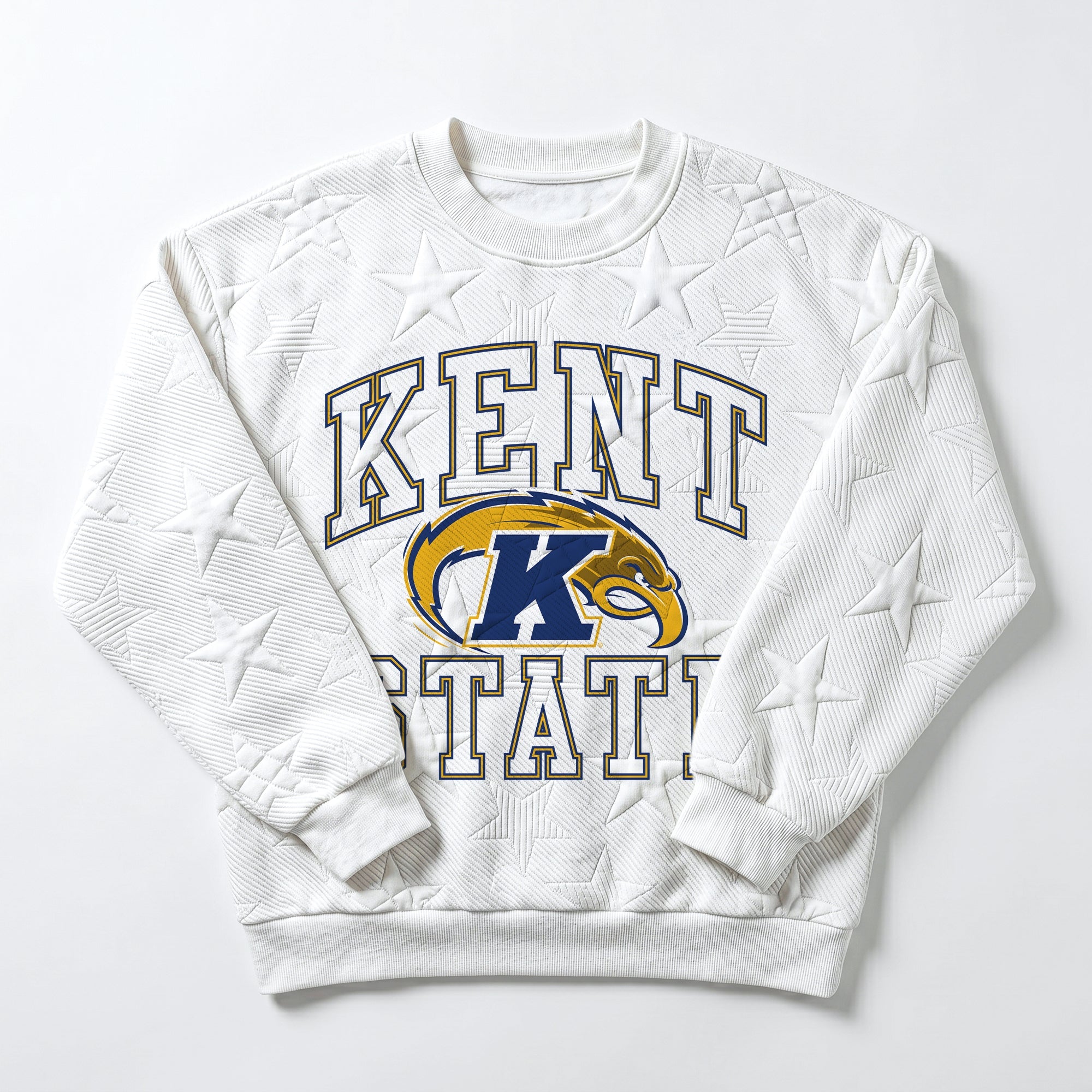 KENT STATE GOLDEN FLASHES BIG PLAY ENERGY EMBOSSED STAR CREWNECK