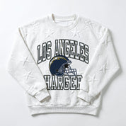 LOS ANGELES CHARGERS BIG PLAY ENERGY EMBOSSED STAR CREWNECK