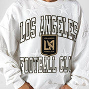 LOS ANGELES FC BIG PLAY ENERGY EMBOSSED STAR CREWNECK