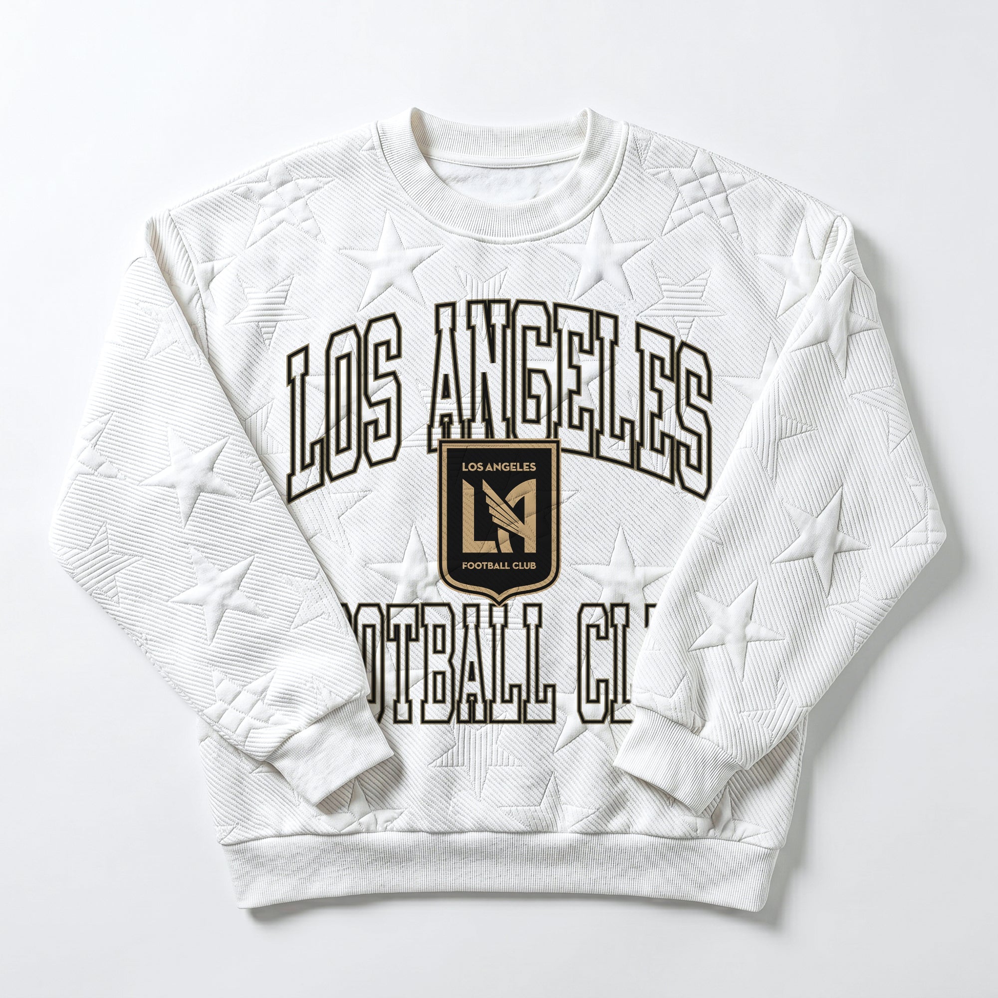 LOS ANGELES FC BIG PLAY ENERGY EMBOSSED STAR CREWNECK