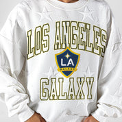 LOS ANGELES GALAXY BIG PLAY ENERGY EMBOSSED STAR CREWNECK