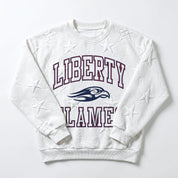 LIBERTY FLAMES BIG PLAY ENERGY EMBOSSED STAR CREWNECK