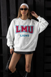 LOYOLA MARYMOUNT LIONS BIG PLAY ENERGY EMBOSSED STAR CREWNECK