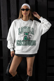 LOYOLA GREYHOUNDS BIG PLAY ENERGY EMBOSSED STAR CREWNECK