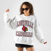 LOUISVILLE CARDINALS BIG PLAY ENERGY EMBOSSED STAR CREWNECK