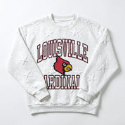 LOUISVILLE CARDINALS BIG PLAY ENERGY EMBOSSED STAR CREWNECK