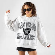 LAS VEGAS RAIDERS BIG PLAY ENERGY EMBOSSED STAR CREWNECK