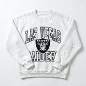 LAS VEGAS RAIDERS BIG PLAY ENERGY EMBOSSED STAR CREWNECK