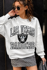 LAS VEGAS RAIDERS BIG PLAY ENERGY EMBOSSED STAR CREWNECK