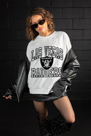 LAS VEGAS RAIDERS BIG PLAY ENERGY EMBOSSED STAR CREWNECK
