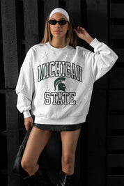 MICHIGAN STATE SPARTANS BIG PLAY ENERGY EMBOSSED STAR CREWNECK