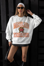 MARYLAND TERRAPINS BIG PLAY ENERGY EMBOSSED STAR CREWNECK