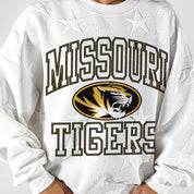 MISSOURI TIGERS BIG PLAY ENERGY EMBOSSED STAR CREWNECK
