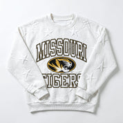 MISSOURI TIGERS BIG PLAY ENERGY EMBOSSED STAR CREWNECK