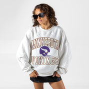 MINNESOTA VIKINGS BIG PLAY ENERGY EMBOSSED STAR CREWNECK