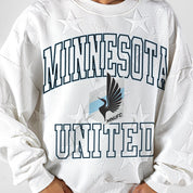 MINNESOTA UNITED BIG PLAY ENERGY EMBOSSED STAR CREWNECK