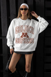 MINNESOTA GOLDEN GOPHERS BIG PLAY ENERGY EMBOSSED STAR CREWNECK