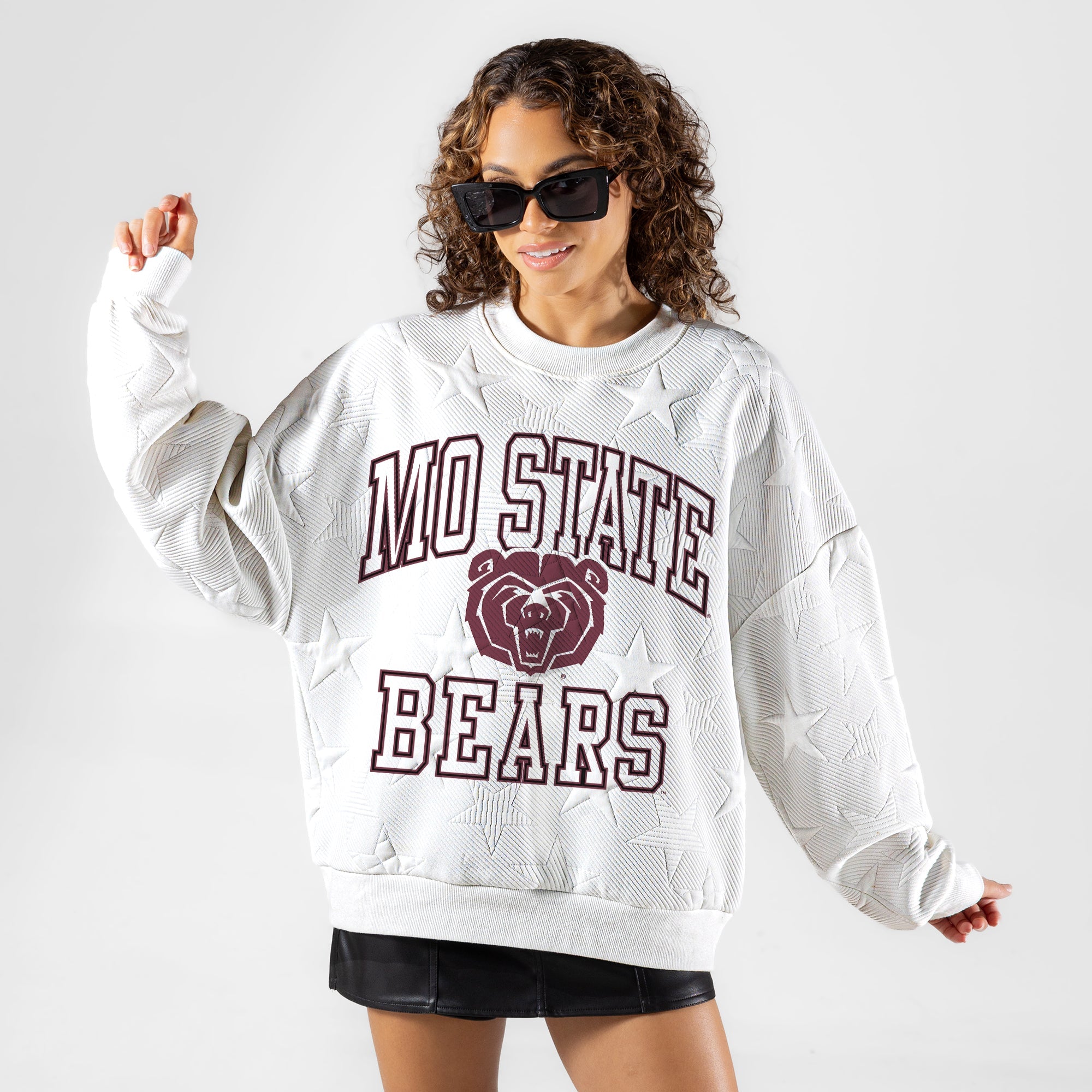 MISSOURI STATE BEARS BIG PLAY ENERGY EMBOSSED STAR CREWNECK