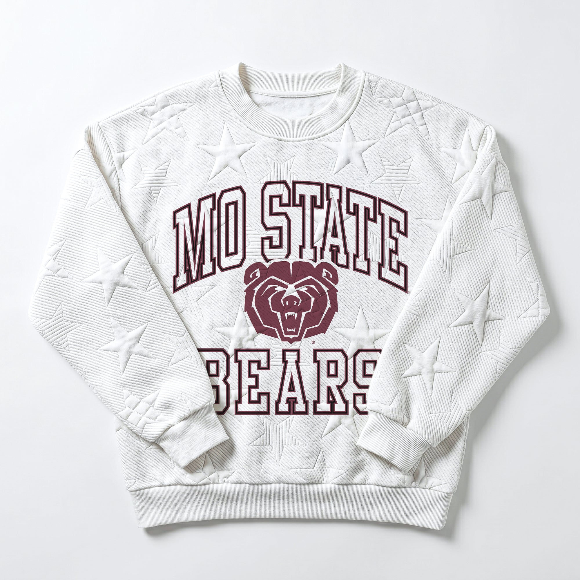 MISSOURI STATE BEARS BIG PLAY ENERGY EMBOSSED STAR CREWNECK