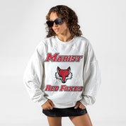 MARIST RED FOXES BIG PLAY ENERGY EMBOSSED STAR CREWNECK