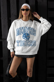 MEMPHIS TIGERS BIG PLAY ENERGY EMBOSSED STAR CREWNECK