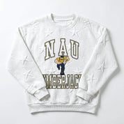 NORTHERN ARIZONA LUMBERJACKS BIG PLAY ENERGY EMBOSSED STAR CREWNECK