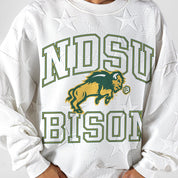NORTH DAKOTA STATE BISON BIG PLAY ENERGY EMBOSSED STAR CREWNECK