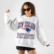 NEW ENGLAND PATRIOTS BIG PLAY ENERGY EMBOSSED STAR CREWNECK