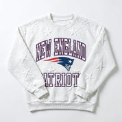 NEW ENGLAND PATRIOTS BIG PLAY ENERGY EMBOSSED STAR CREWNECK