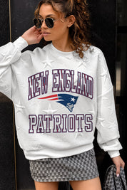 NEW ENGLAND PATRIOTS BIG PLAY ENERGY EMBOSSED STAR CREWNECK