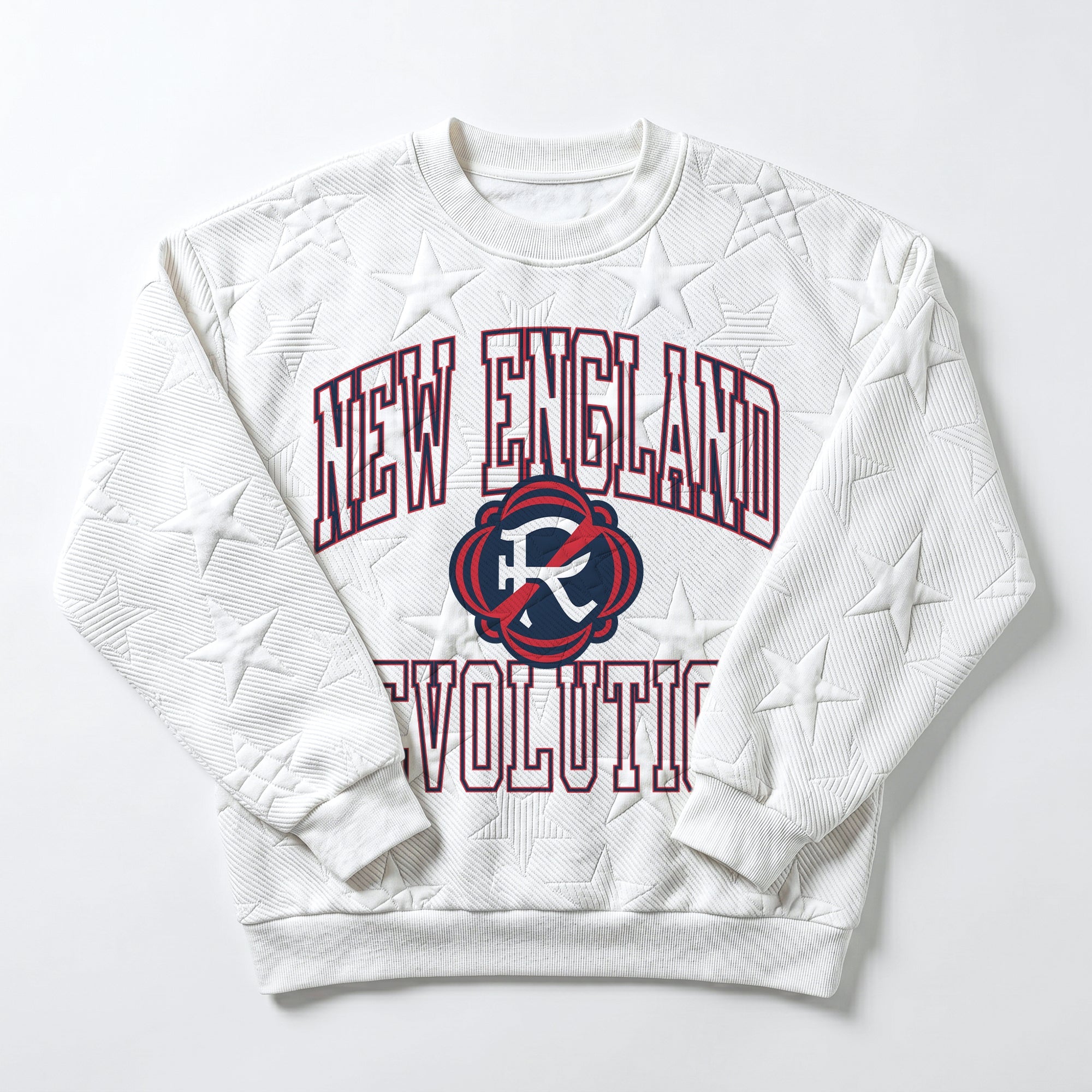 NEW ENGLAND REVOLUTION BIG PLAY ENERGY EMBOSSED STAR CREWNECK