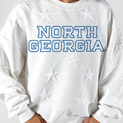 NORTH GEORGIA NIGHTHAWKS BIG PLAY ENERGY EMBOSSED STAR CREWNECK