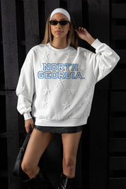 NORTH GEORGIA NIGHTHAWKS BIG PLAY ENERGY EMBOSSED STAR CREWNECK